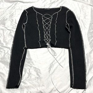 Black SHEIN crop top